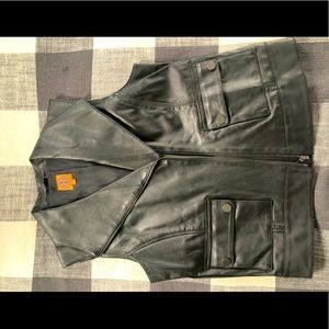 Tory Burch Genuine Leather Vest